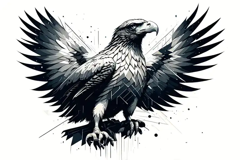 Glitched Out Eagle