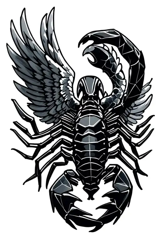 Scorpion In Angel Design
