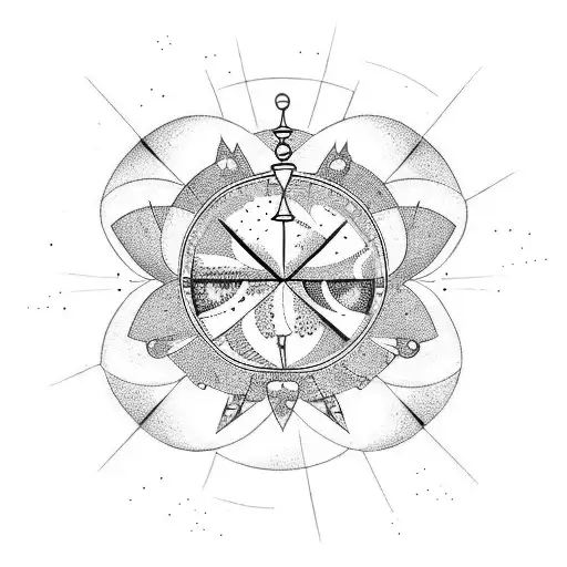 Hourglass Filled With Stars And Planets