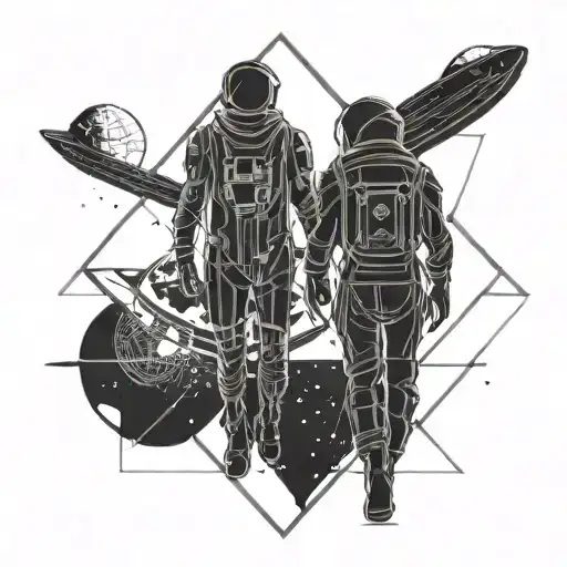 Lonely Couple In Space