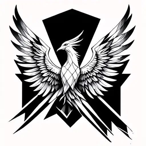 Phoenix With Deployed Wings