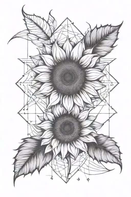 Sunflower Incorporated Within The Design