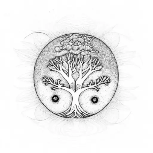 Tree Of Life With Planets