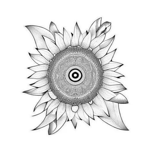 Turtle With Sunflower In Mouth