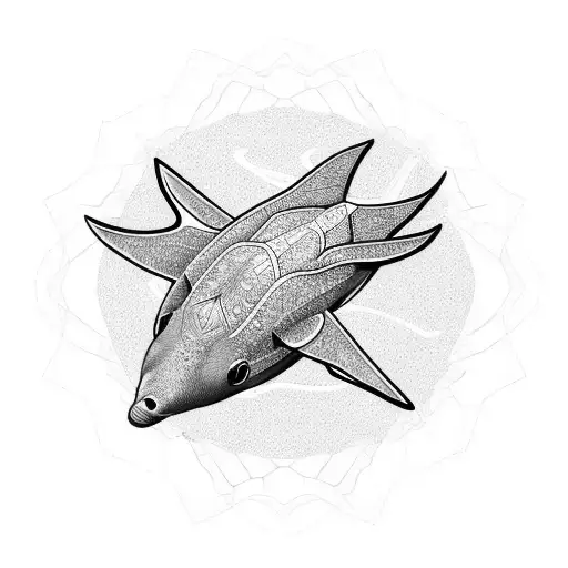 Stingrays Fly Over Water