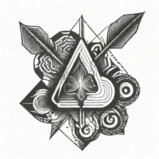 An Arrow With A Heart Shaped Point