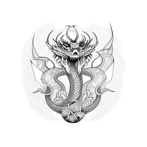 Yggdrasil With Dragon