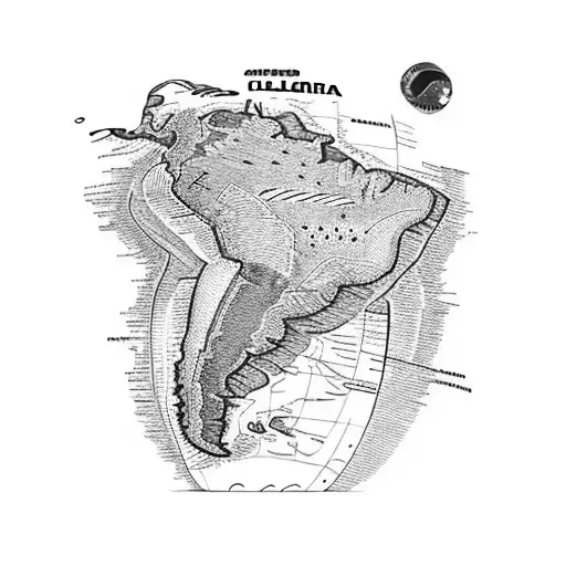 South America Globe Making Emphasis In Colombia And With Andean Style
