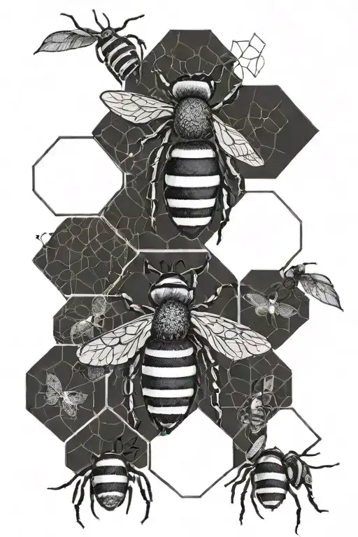 Hexagon Bee Surrounded