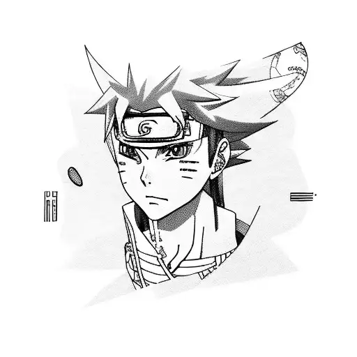 A Realistic Portrait Of Jyraia Of Naruto Playing A Musical Instrument