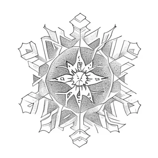 A Snowflake And A Sun