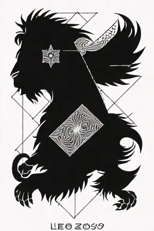 Conceptual Leo Zodiac Sign