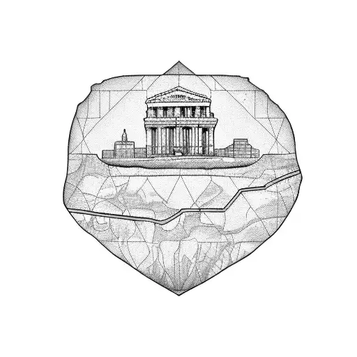 The State Oklahoma With A Line To A Heart And Another Line Connecting To Nevada