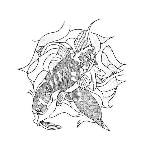 Koi Fish Riding A Bike