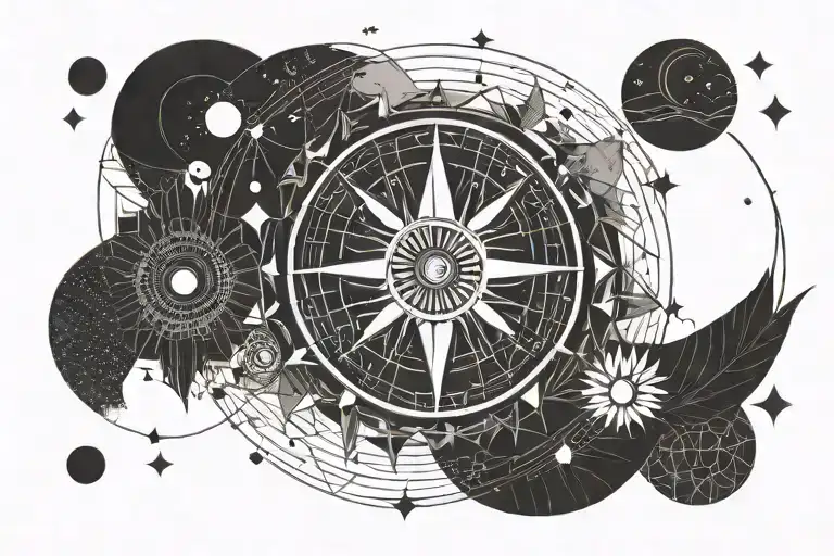 Rising Sun And Moon Phases