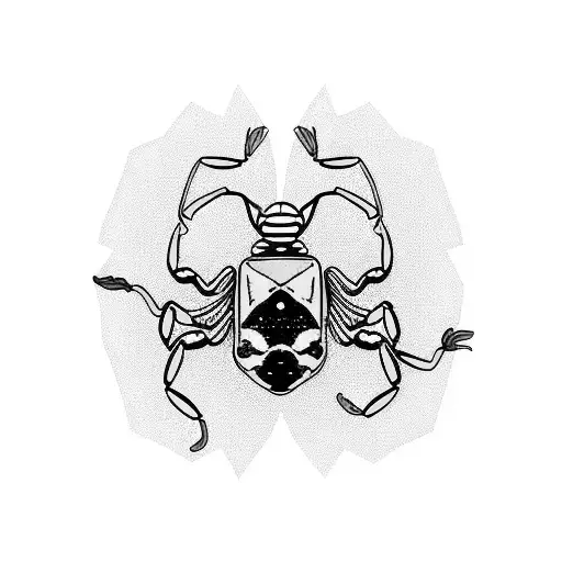 Scorpion Avec Balance Et Poisson