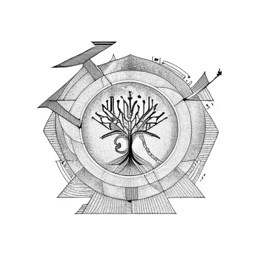 Tree Of Life And Arrow