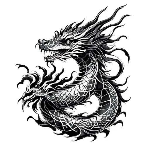 Water Chinese Dragon