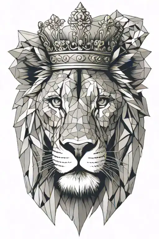 Lion Wearing A Crown