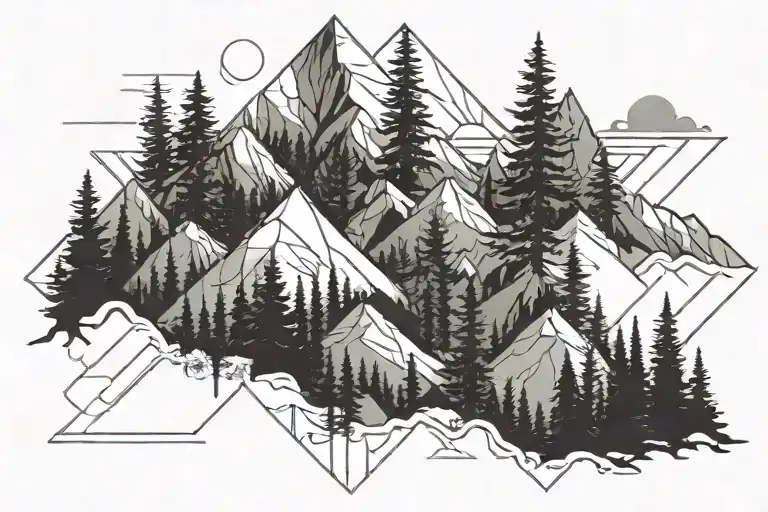 Colorado Mountain Scene