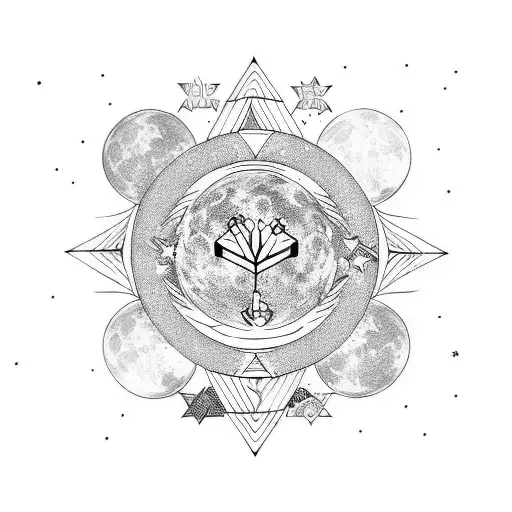 Moon Galaxy Cycle Of Life