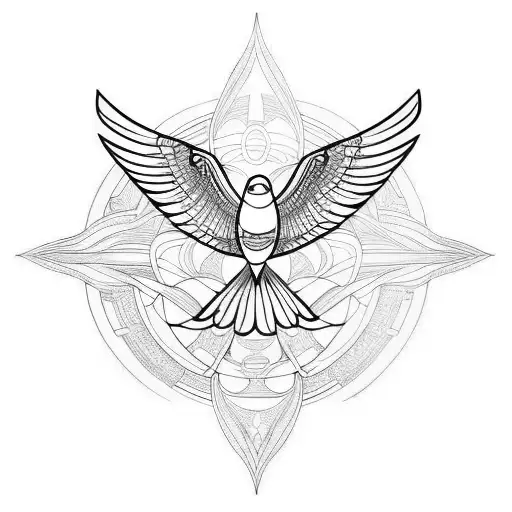 Robin Bird With Infinity Symbol