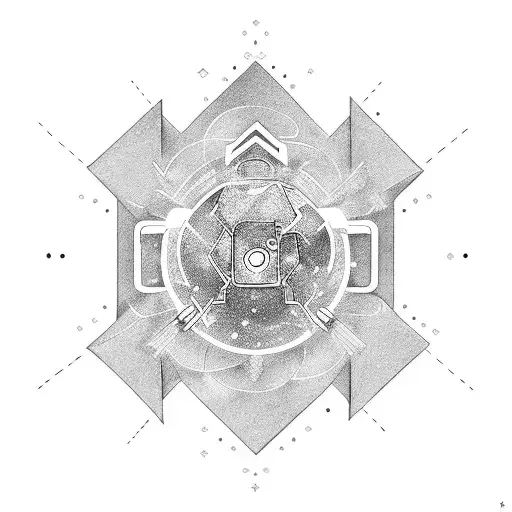 Parksinson's Symbol With Dopamine Particle