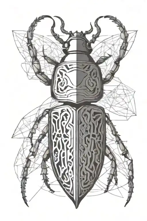 Beetle Flying Into Fire