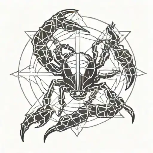 Scorpion In The Sniper Sight Reticle