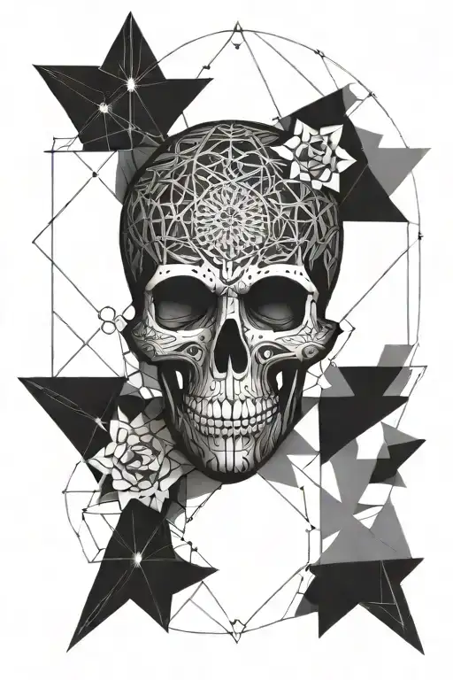 Skull Mandala Design