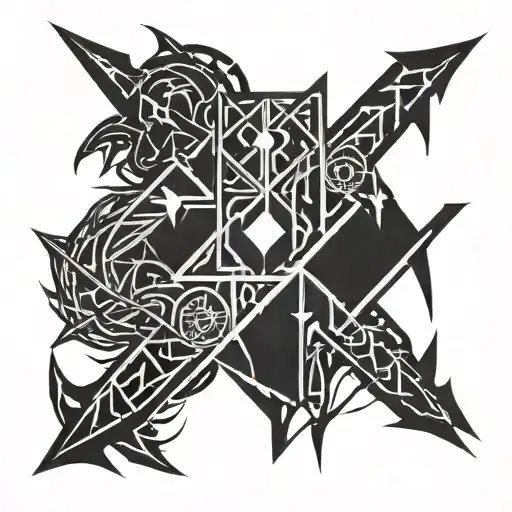 Horde Symbol Mixed With Death Knight