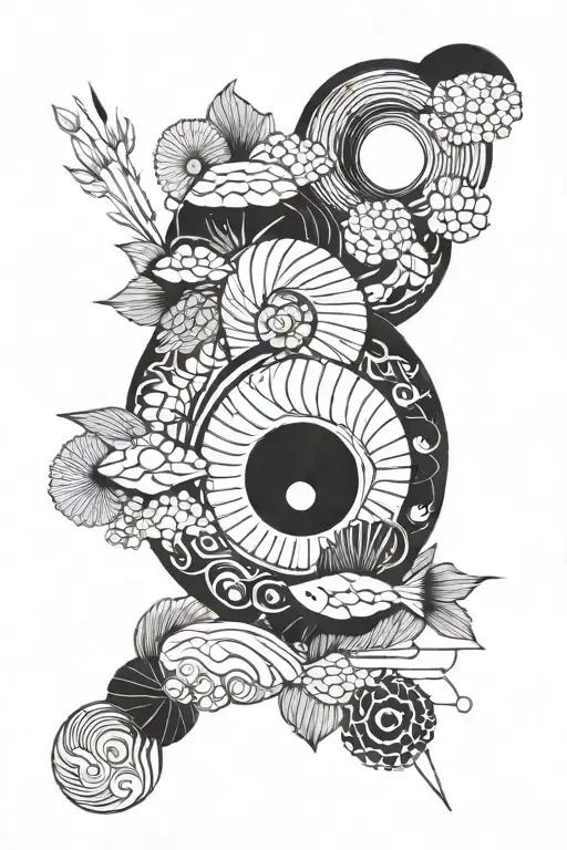 Sushi Yin Yang Symbol
