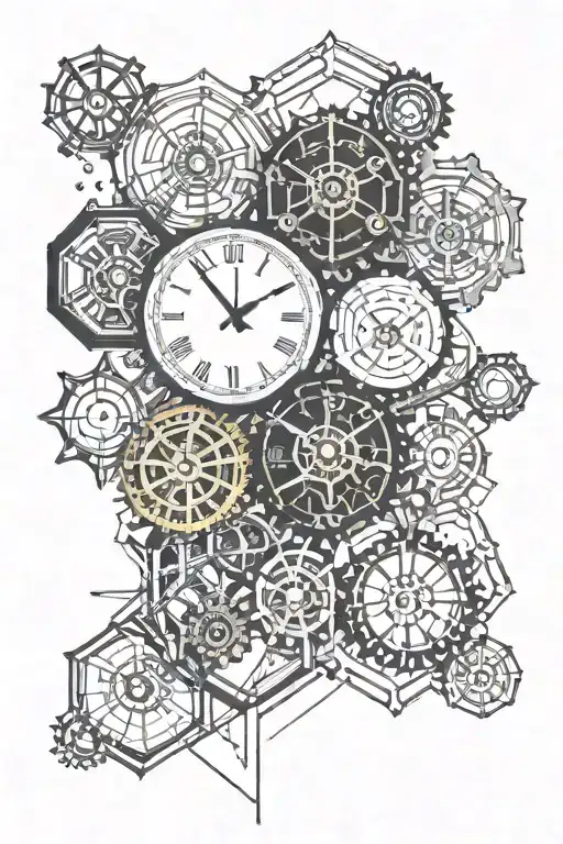 Hexagon Clock Gears