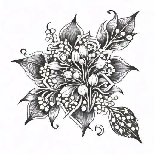 Lily Of The Valley Flower Mandala