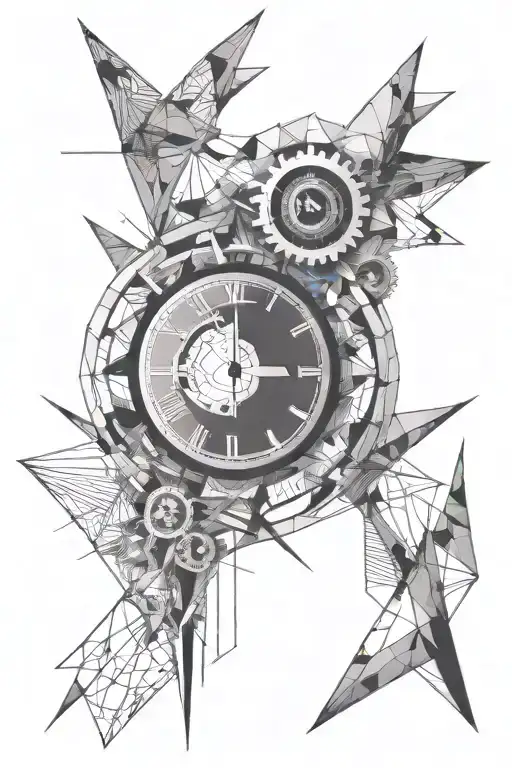 Clock Geometric Hexagon