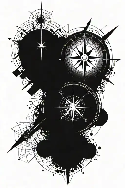 Compass And Coordinates And Sentence And V