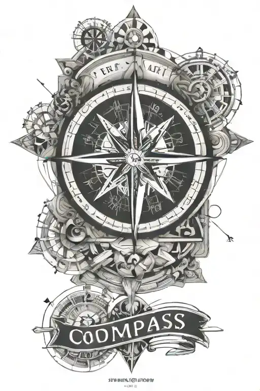 Compass And Coordinates And Phrase And V