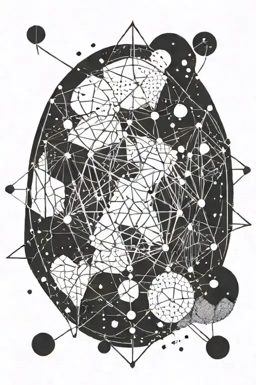 Constellation Intertwined Representing Different Aspects Of Life