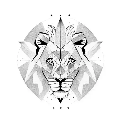 Lion Face With Svy Letters