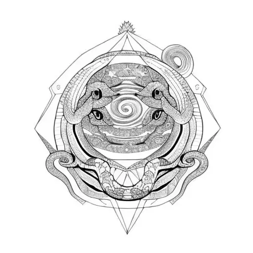 A Oaxacan Snake Going Up A Tree Thats On A Universe