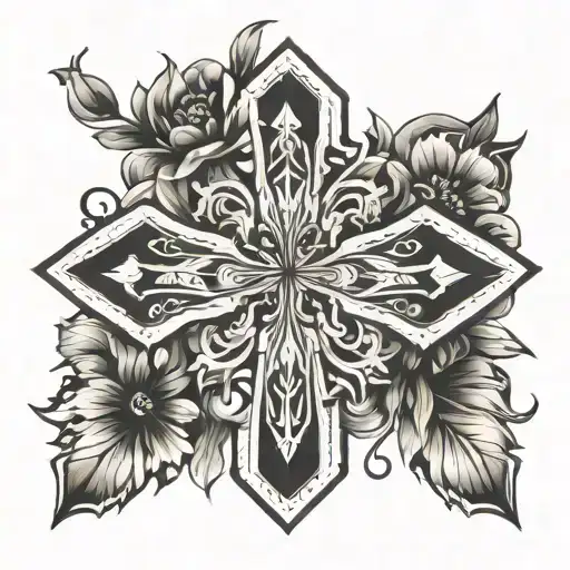 Floral Cross