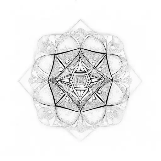 Diamond Filled With Swirls