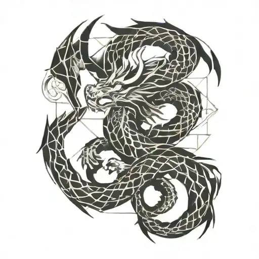 Words Forming A Dragon