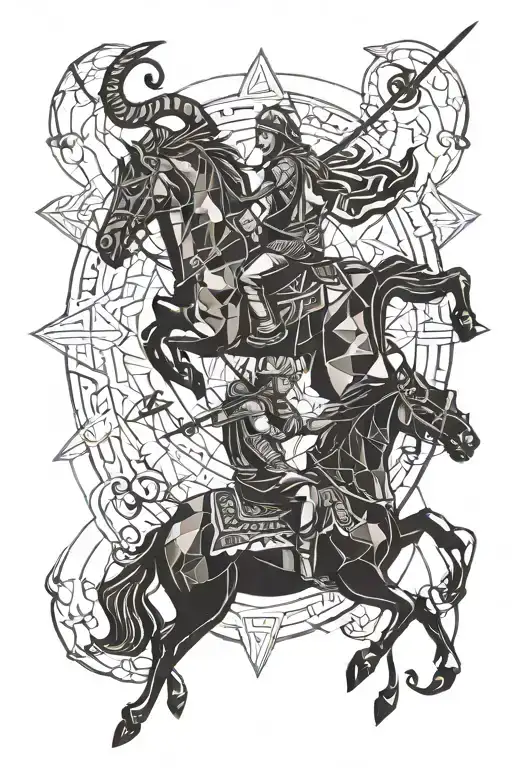 Aries And Scorpio Equal Sagittarius Archer Riding