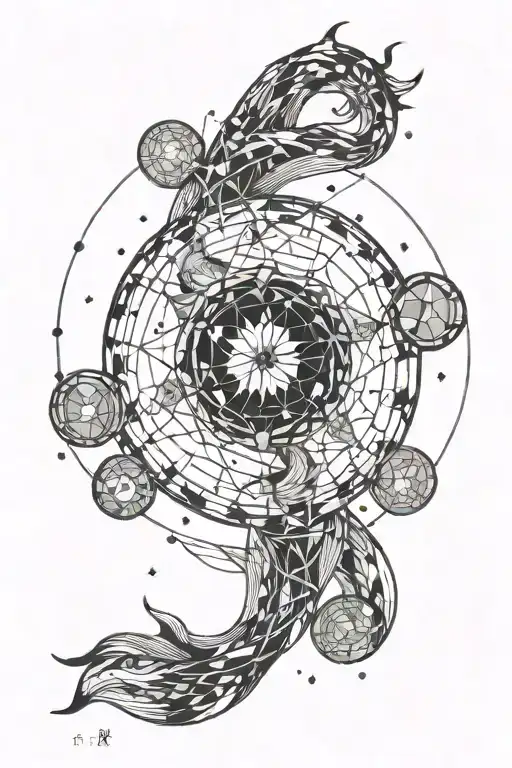 Pisces Constellation Intertwined Within