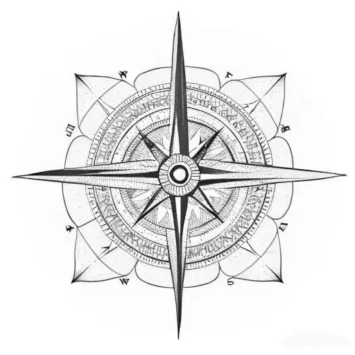 Compass With Indian Arrow