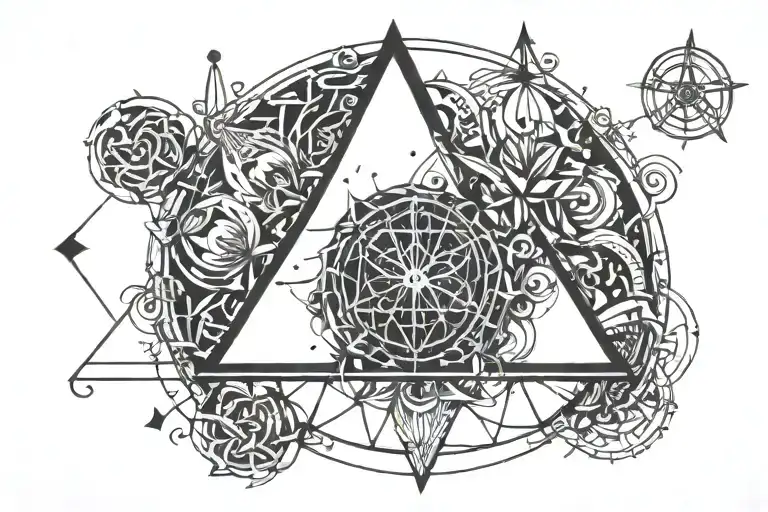 Fantasy Deathly Hallows Symbol