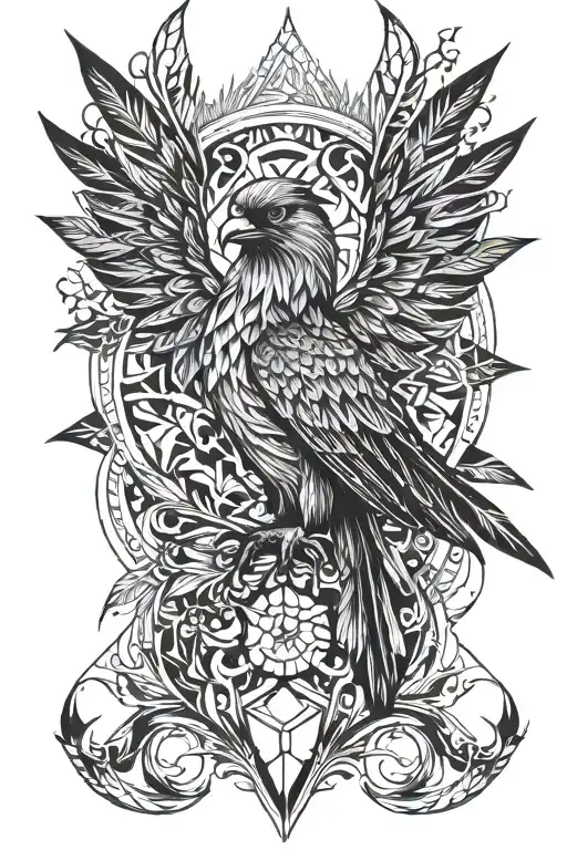 Fawkes Rising From Ashes Symbolizing Rebirth