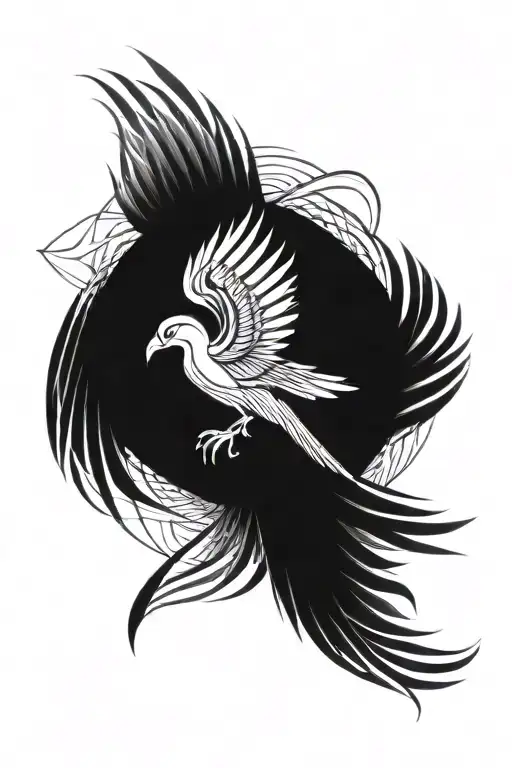Phoenix Flying Tattoo