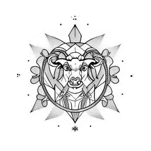 Aries With Birthflowers